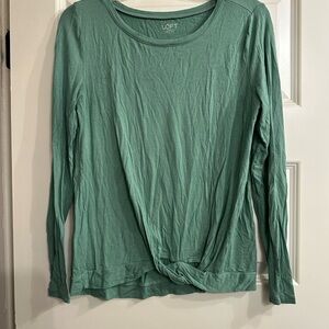 LOFT Green Long Sleeve Women's Top- S